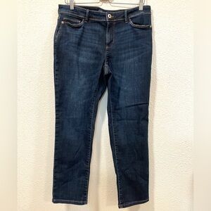 J. Jill Womens Jeans Blue Size 12P Authentic Fit Slim Ankle Denim Dark Wash